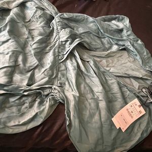 Zara Silk Aqua wrap dress BRAND NEW SUMMER 21